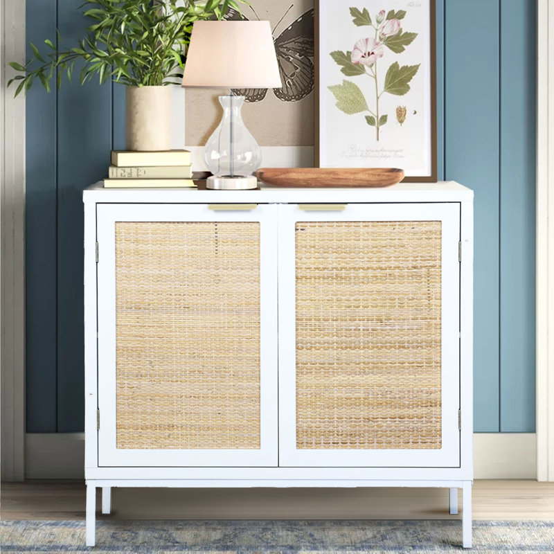 Rattan storage cupboard discount